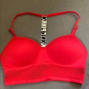 PINK Victoria's Secret Red Bra with Seamless Design